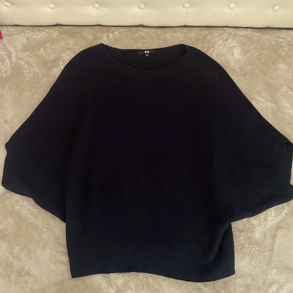 Uniqlo Black Dolman-Sleeve Sweater